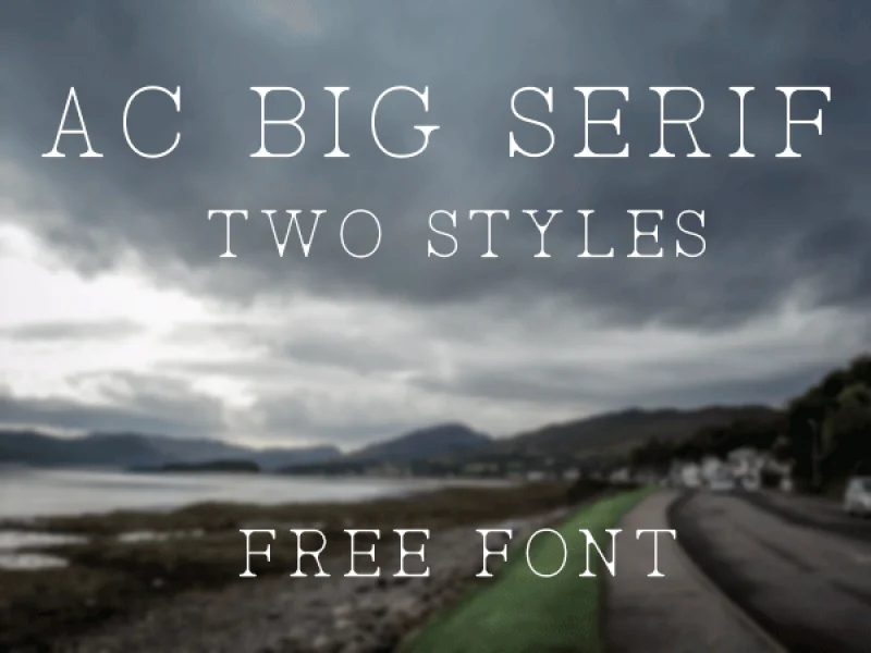 AC Big Serif Font Family preview 3