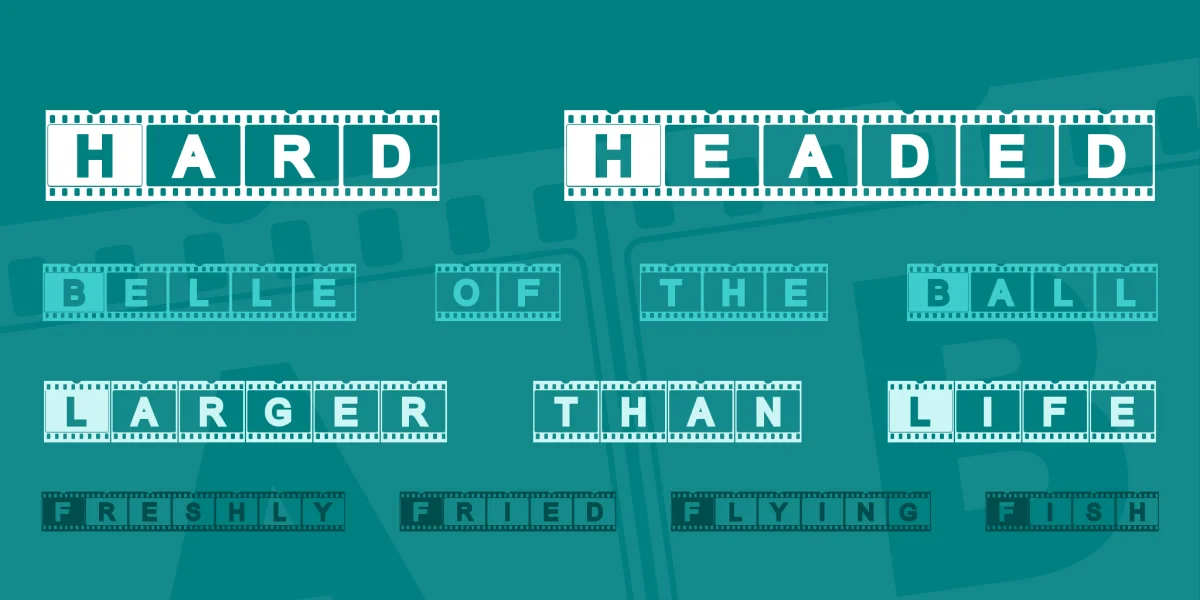 AC Filmstrip Font preview 3