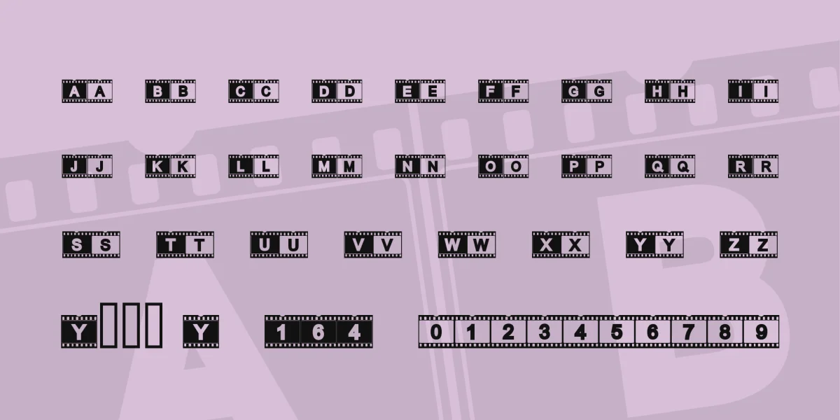 AC Filmstrip Font preview 4