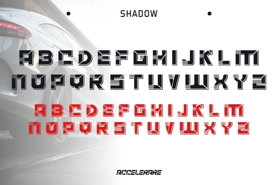 ACCELERARE Demo Font Family preview 11