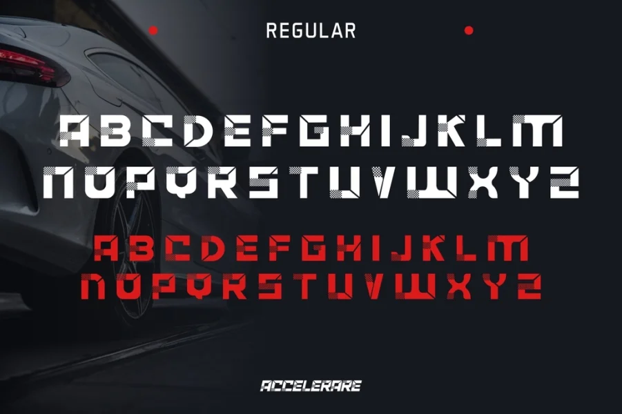 ACCELERARE Demo Font Family preview 8