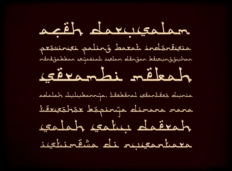 Aceh Darusalam Font