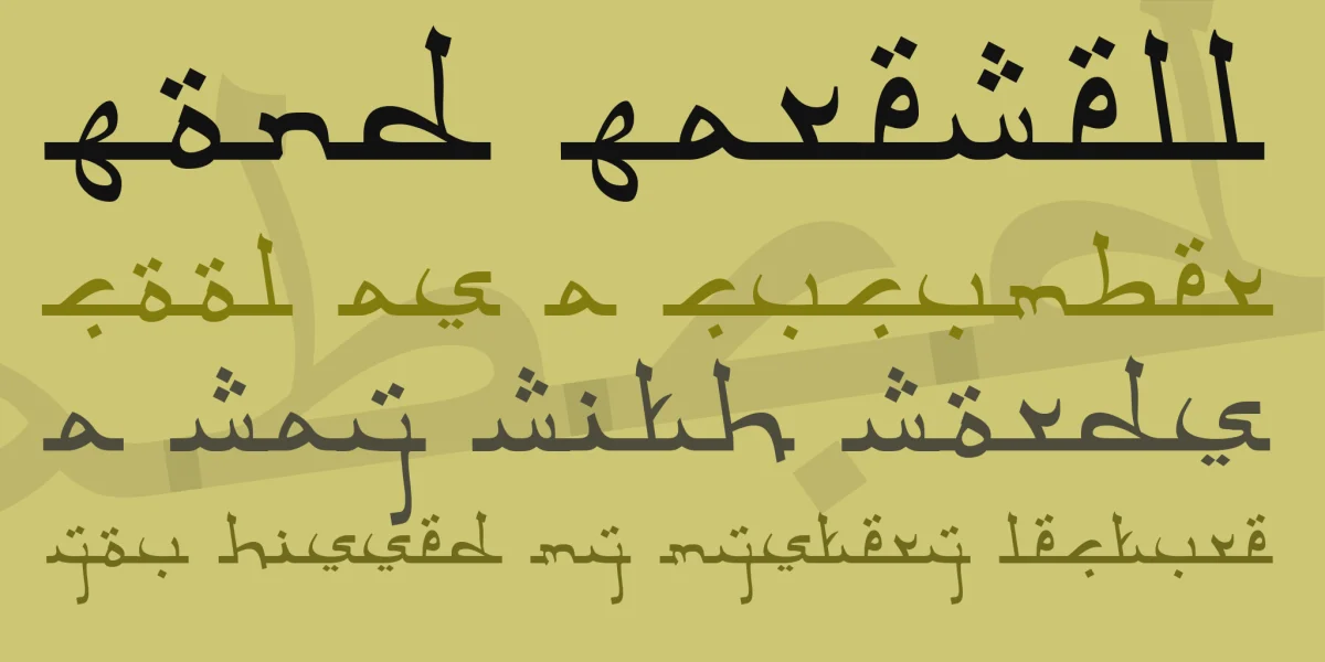 Aceh Darusalam Font preview 2
