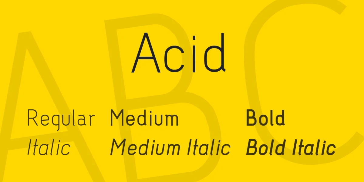 Acid Font Family