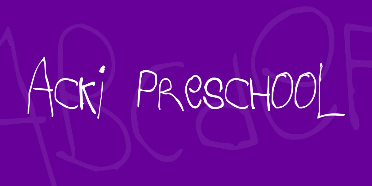 Acki Preschool Font