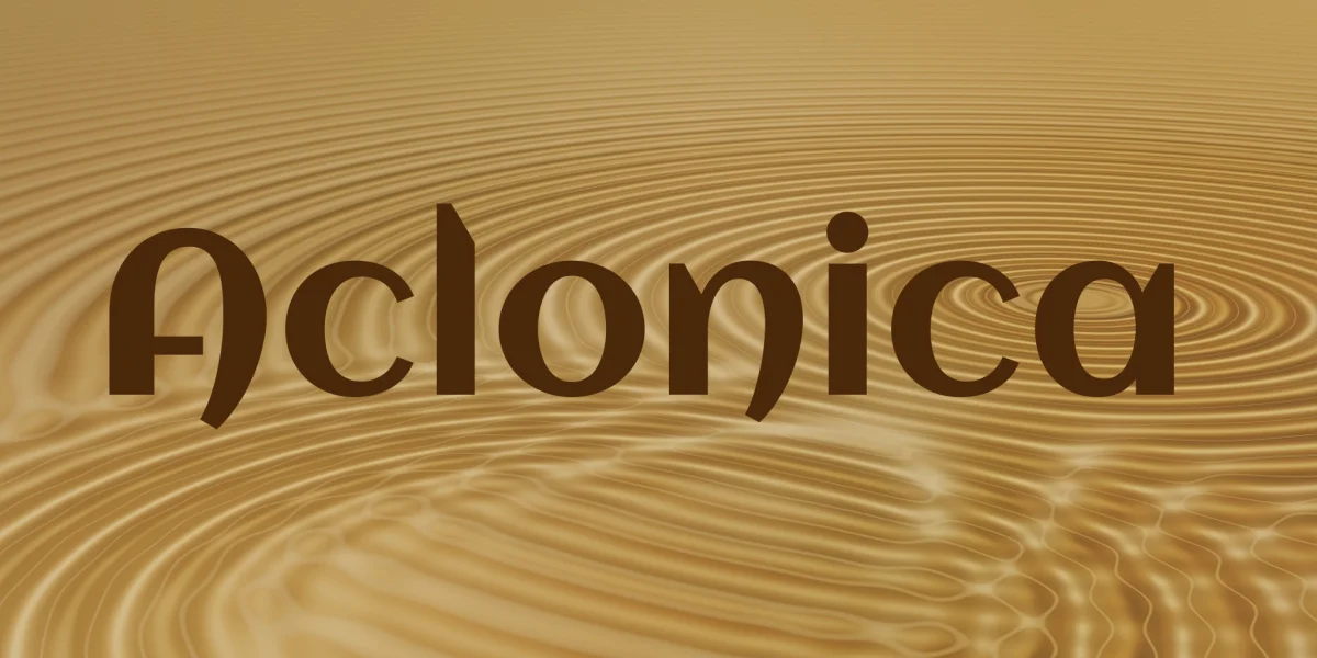 Aclonica Font