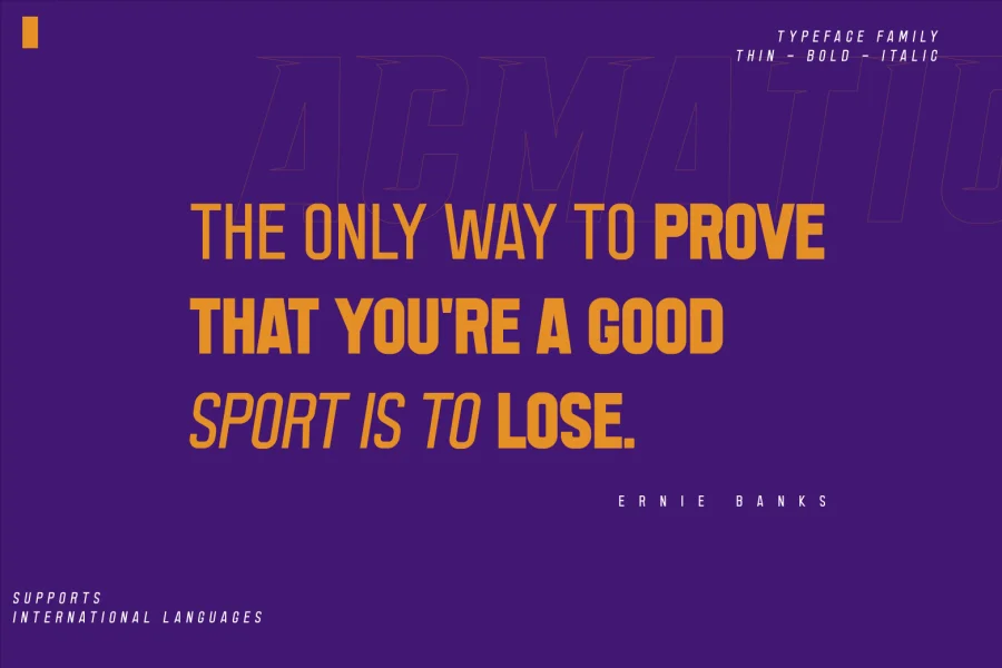 Acmatic Font Family preview 5