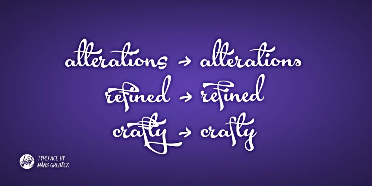 Acryle Script Personal Use Font preview 3