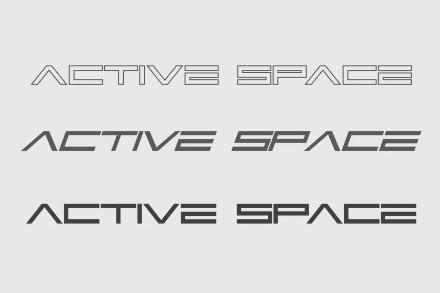 Active Space Demo Font Family preview 2