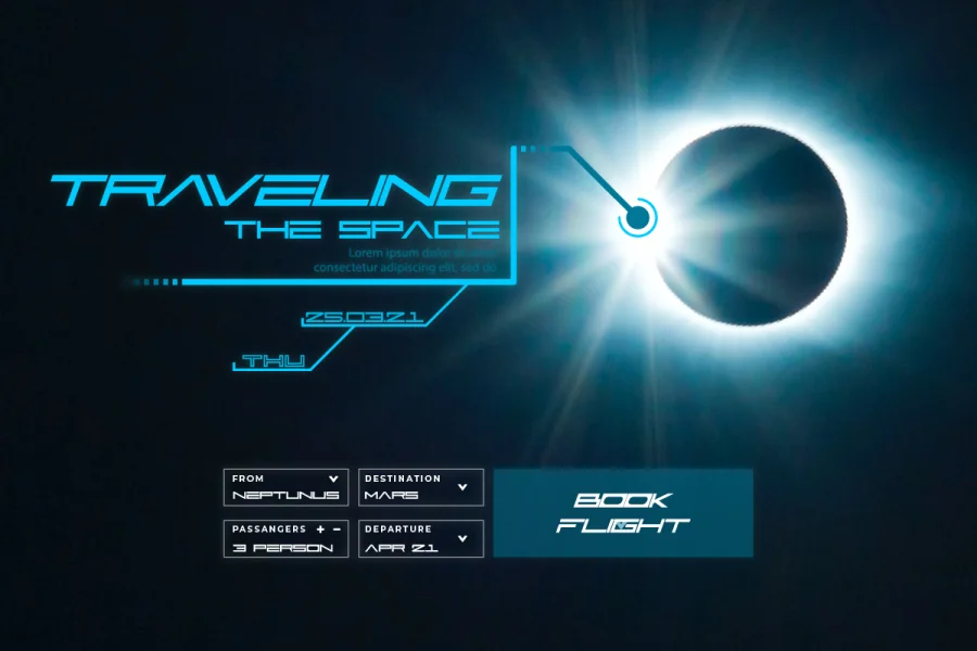 Active Space Demo Font Family preview 4