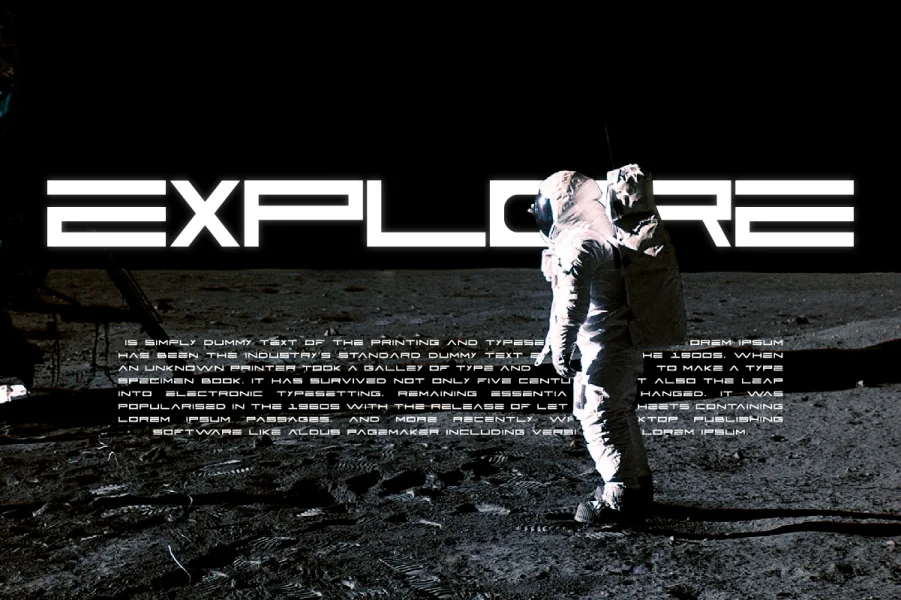 Active Space Demo Font Family preview 7