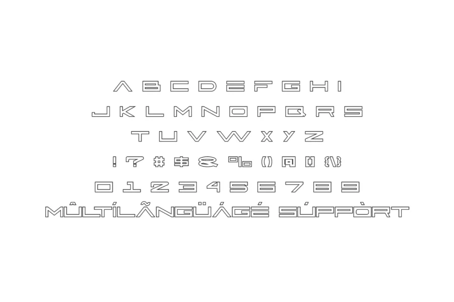 Active Space Demo Font Family preview 8