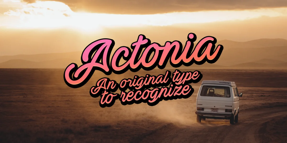 Actonia Font Family preview 2
