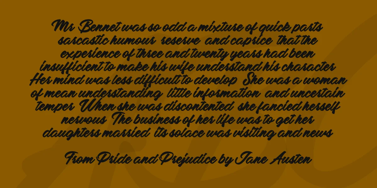 Adalgisa Personal Use Font preview 4