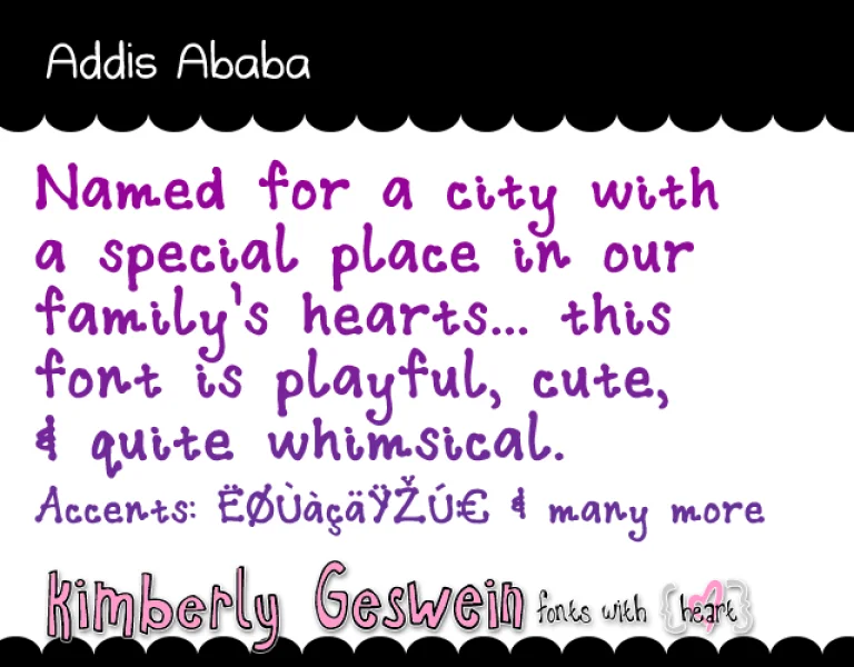Addis Ababa Font
