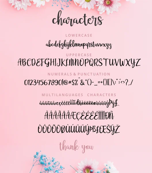 adelline personal use only Font preview 7