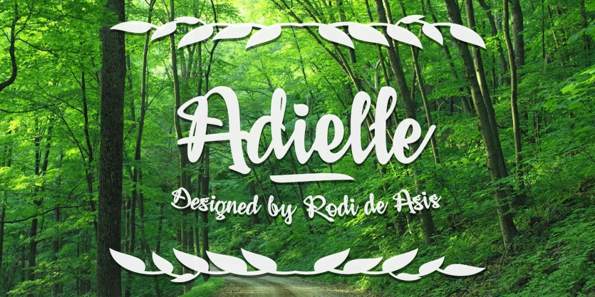 Adielle PERSONAL USE ONLY Font preview 2
