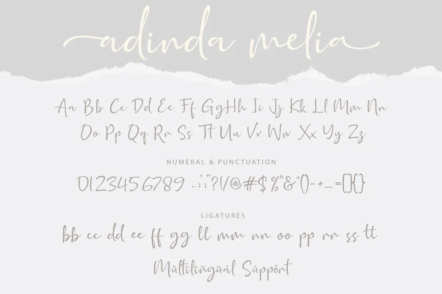 Adinda Melia Font preview 10