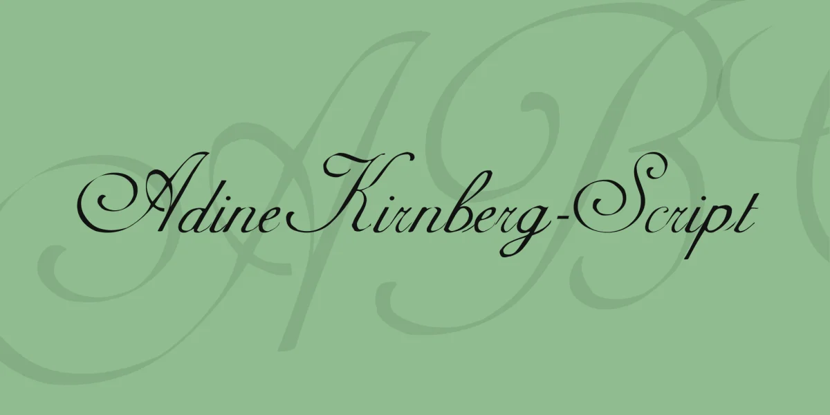 AdineKirnberg-Script Font