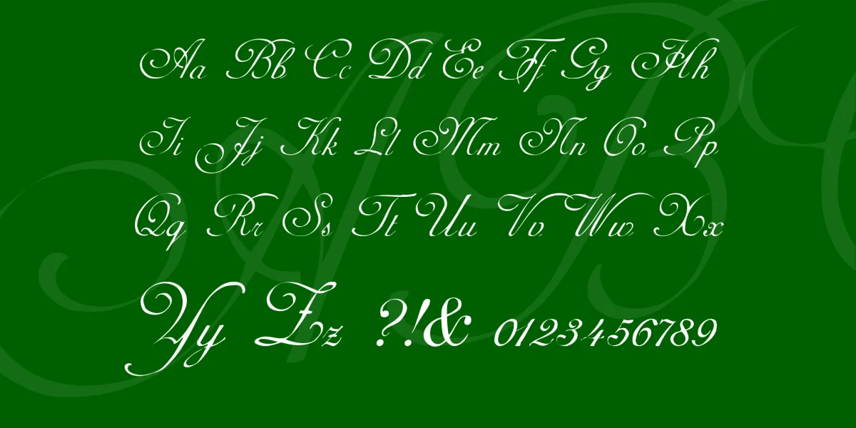 AdineKirnberg-Script Font preview 3