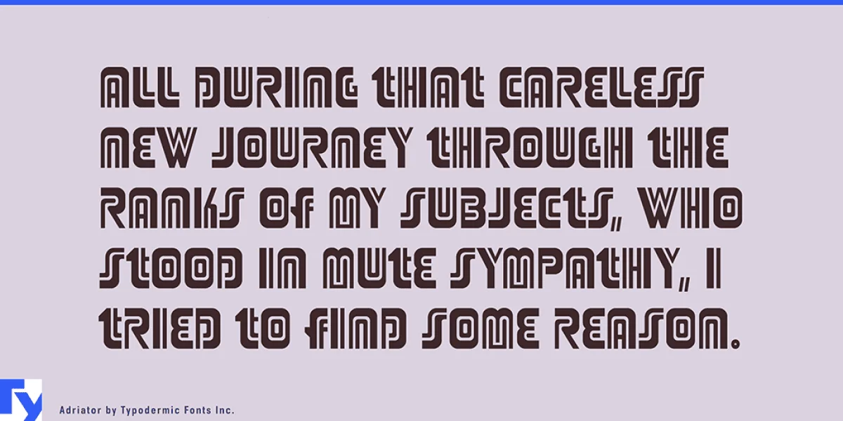 Adriator Font preview 3