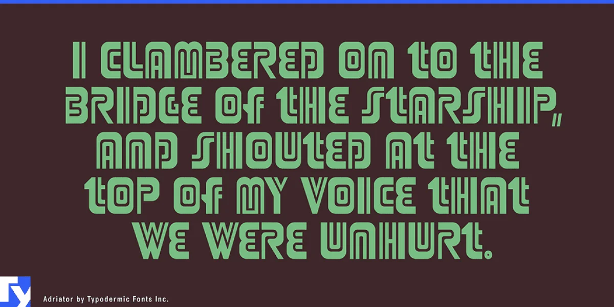 Adriator Font preview 4