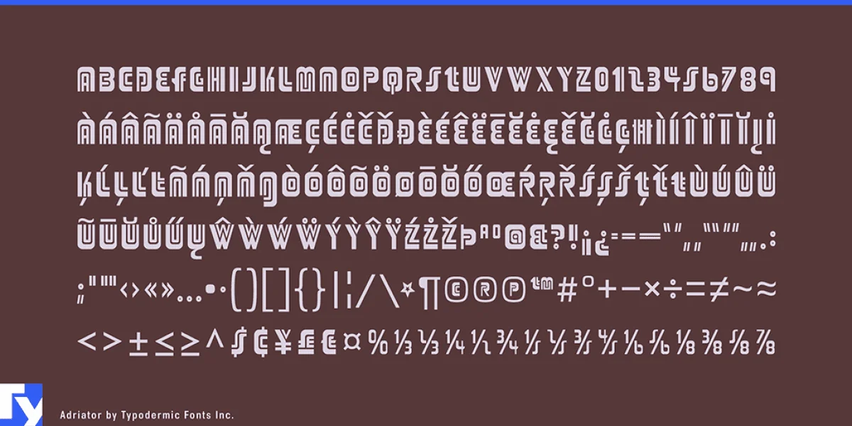 Adriator Font preview 5