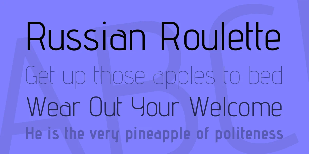 Advent Pro Font Family preview 2
