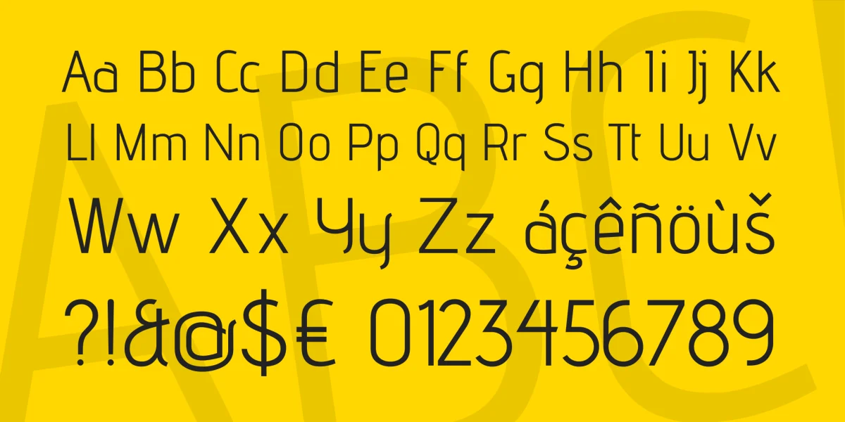 Advent Pro Font Family preview 4