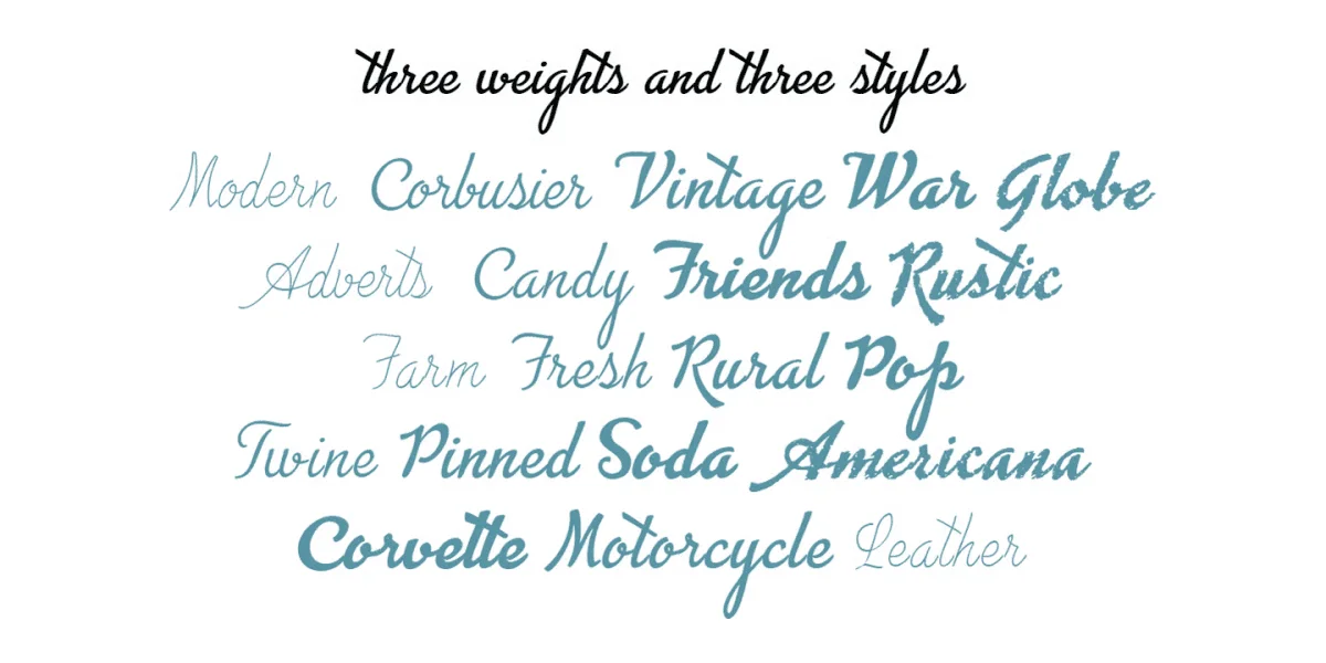 Advertising Script Font Family preview 4