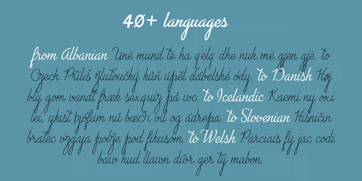 Advertising Script Font Family preview 5