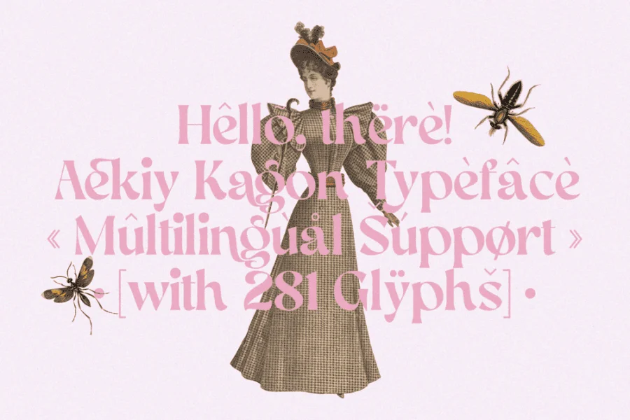 Aekiy Kagon Font preview 16