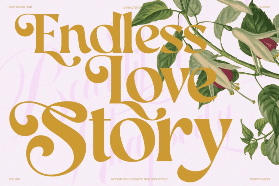 Aekiy Kagon Font preview 2