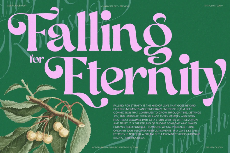 Aekiy Kagon Font preview 6