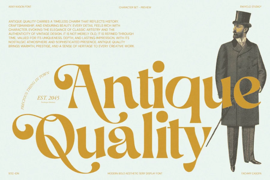 Aekiy Kagon Font preview 9