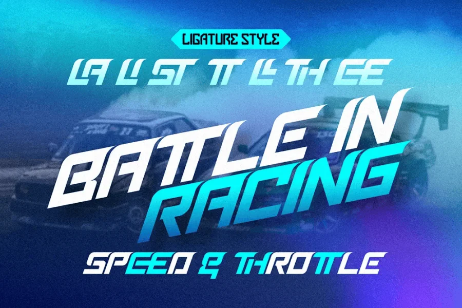 Aerial Faster - Regular Font preview 4