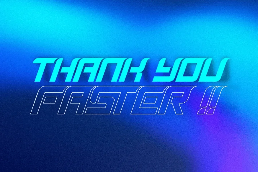 Aerial Faster - Regular Font preview 9
