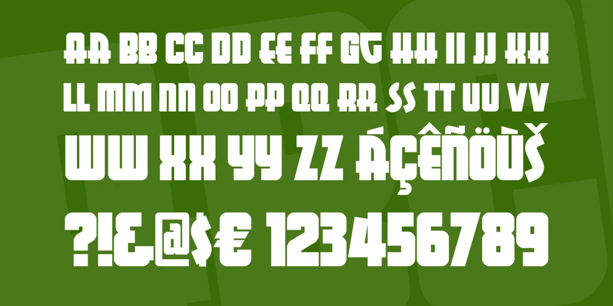 AerojonesNF Font preview 2