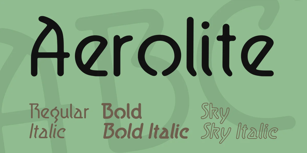 Aerolite Font Family