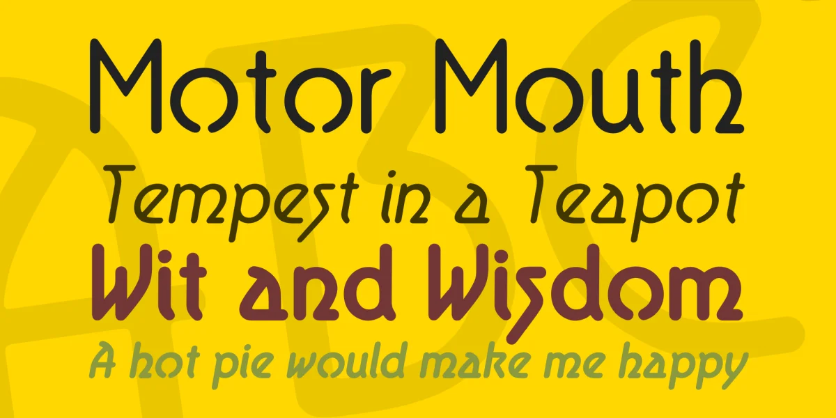 Aerolite Font Family preview 2