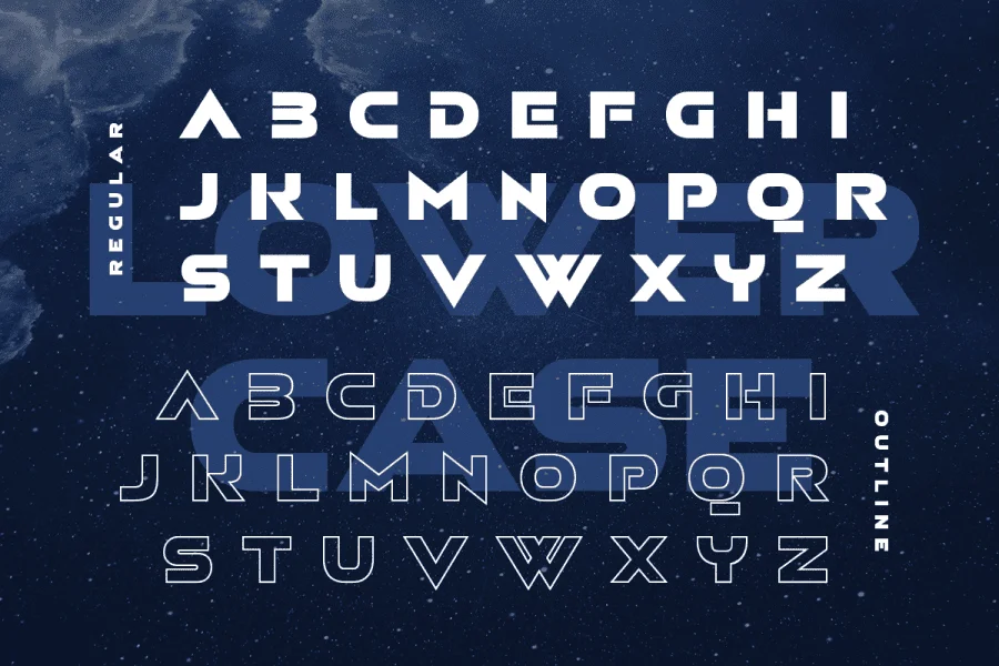 Aerospace Font preview 10