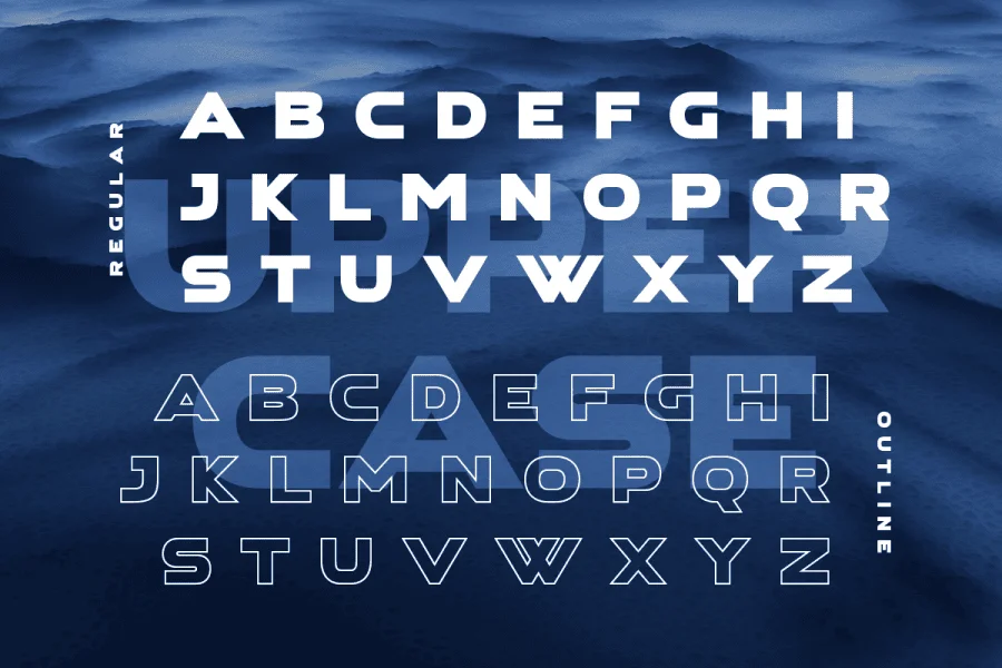Aerospace Font preview 11