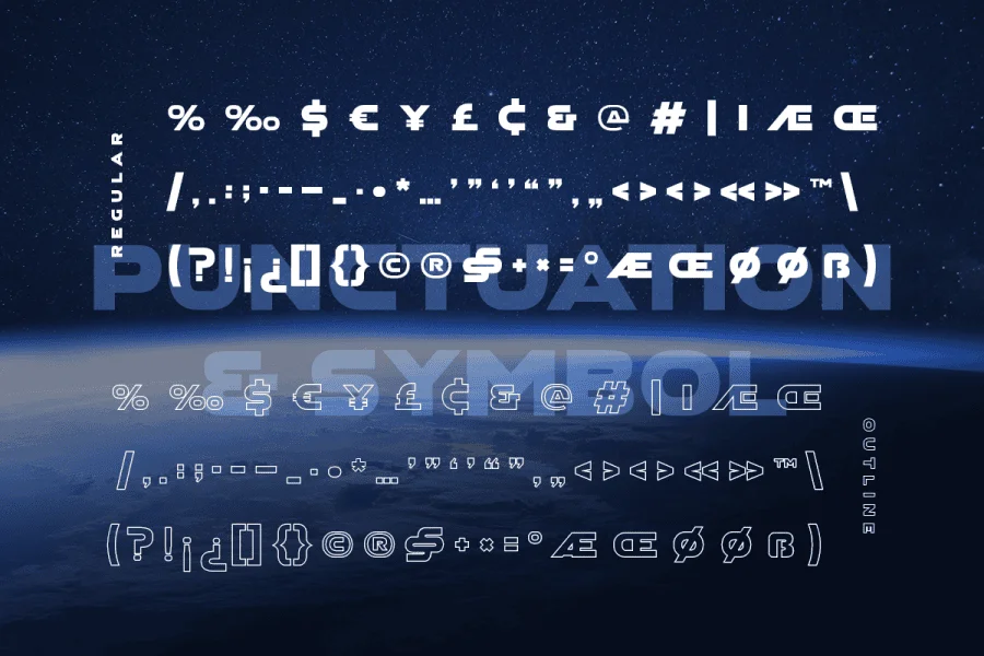 Aerospace Font preview 12