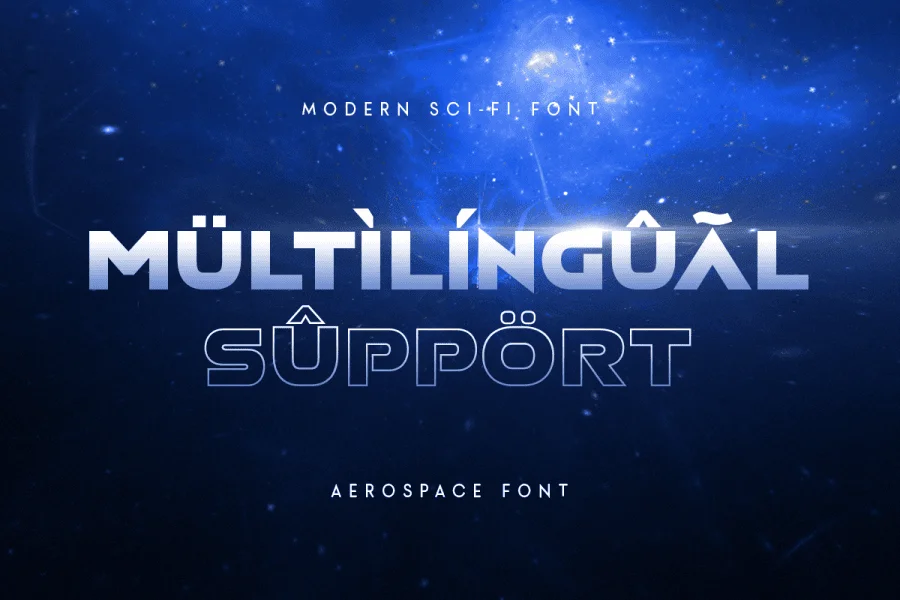 Aerospace Font preview 5