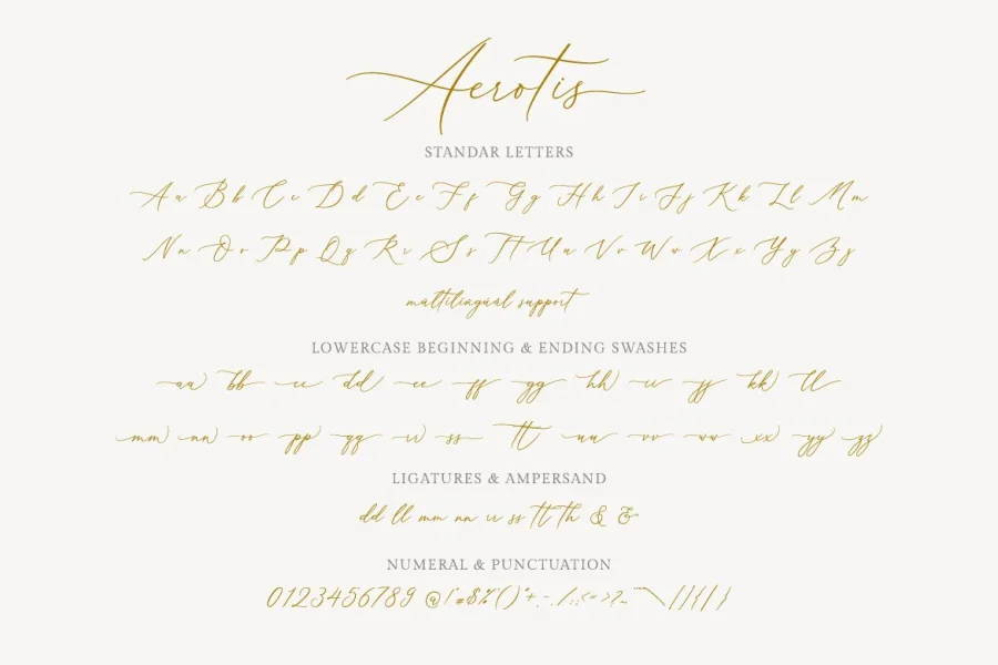 Aerotis Font preview 8