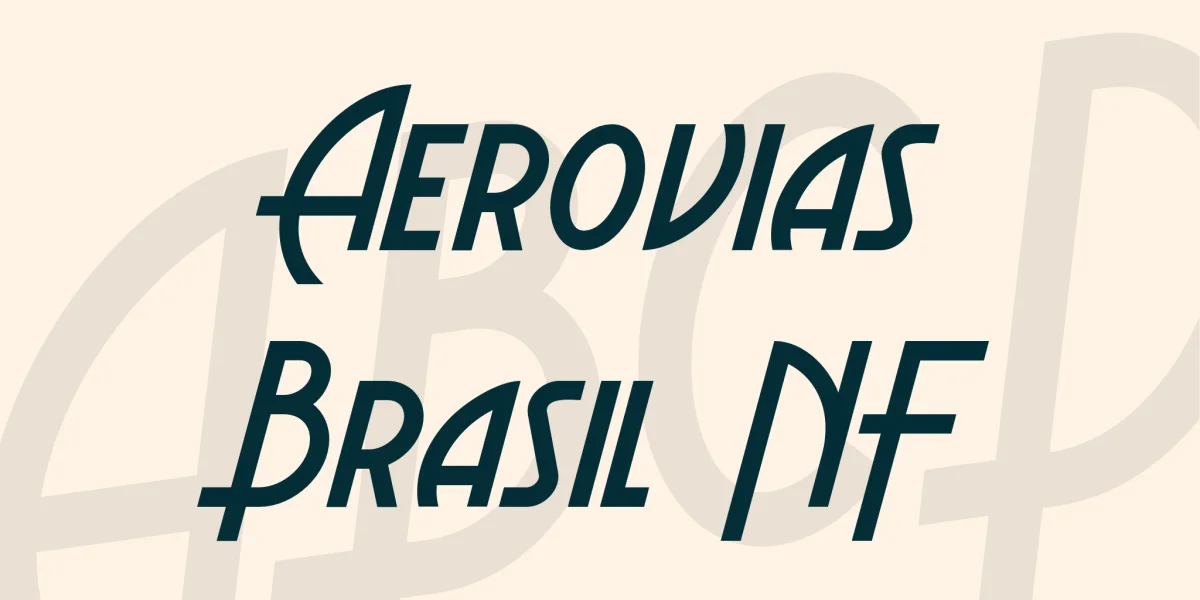 Aerovias Brasil NF Font
