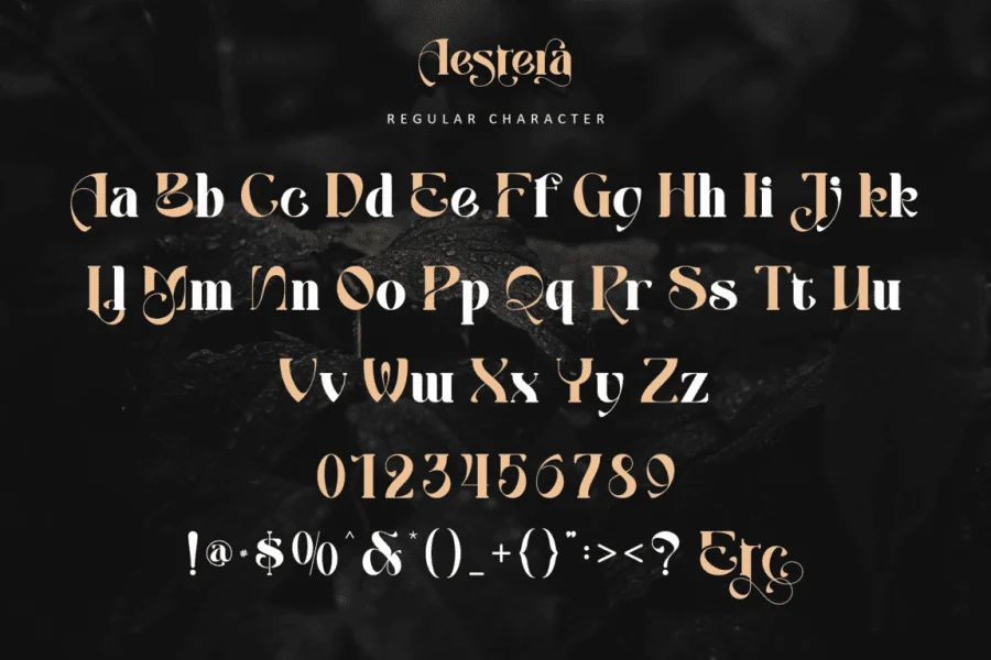 Aestera - Personal use Font preview 12