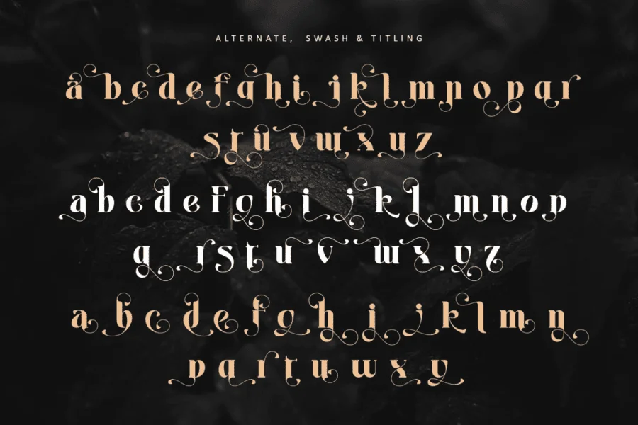 Aestera - Personal use Font preview 13