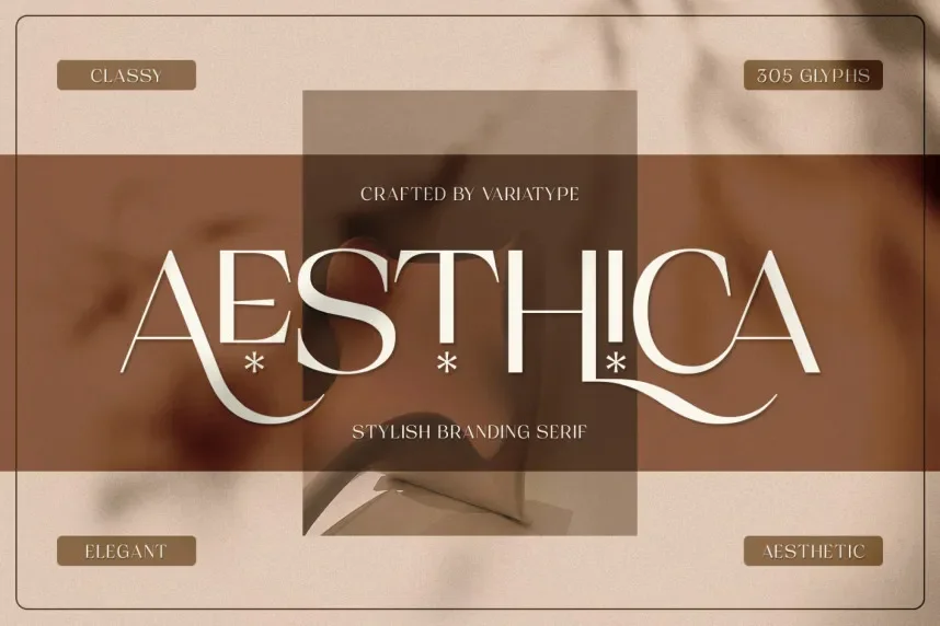 Aesthica Font preview 2