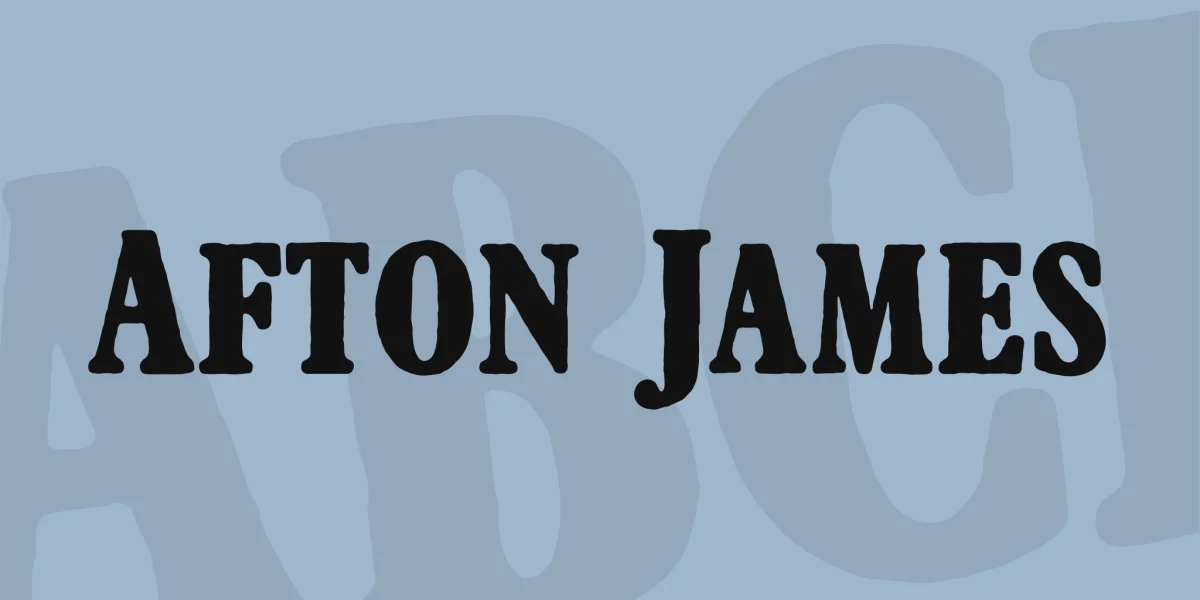 Afton James Font preview 2
